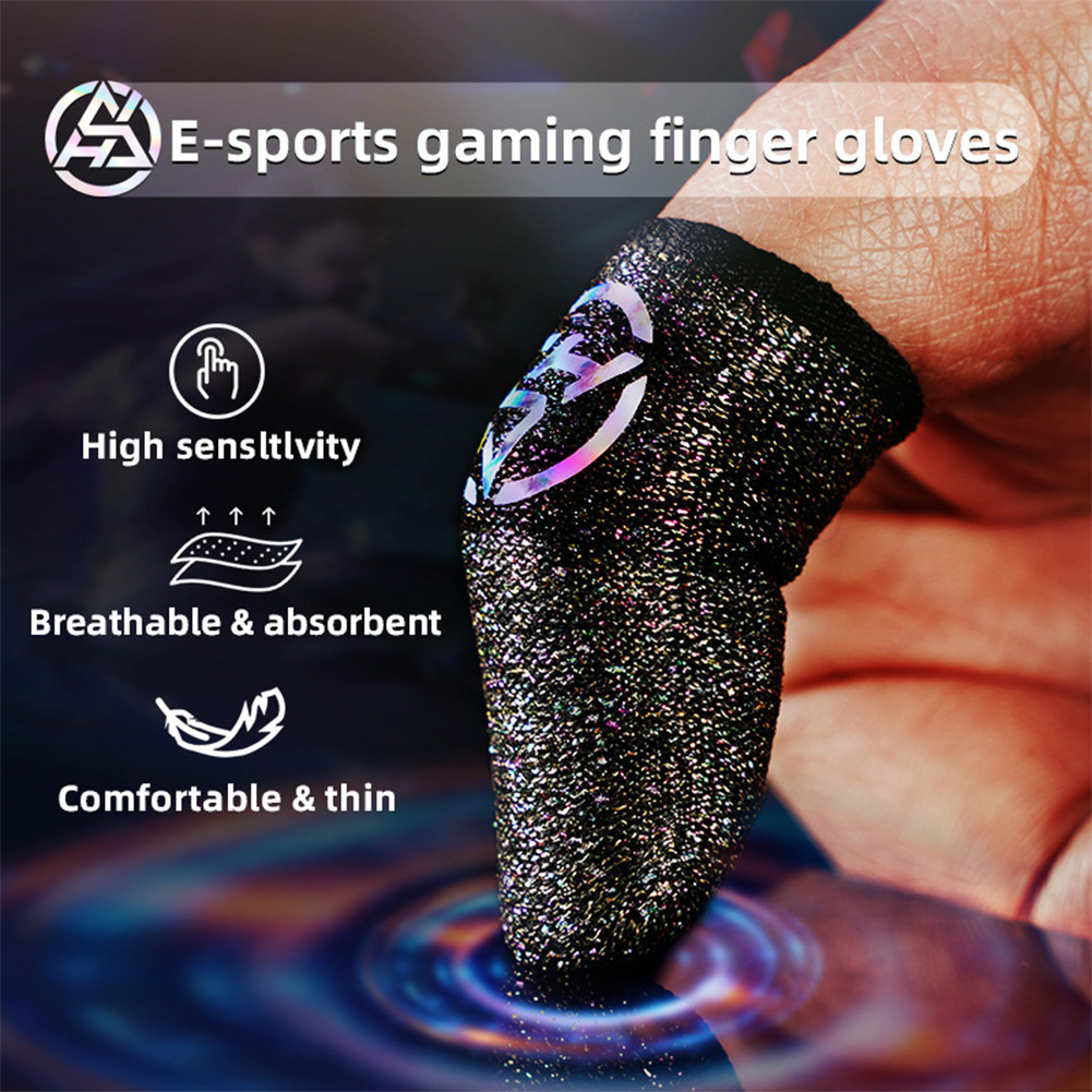 Esports Gaming Finger Sleeve - 게이밍 엄지 슬리브 실버 섬유 통기성