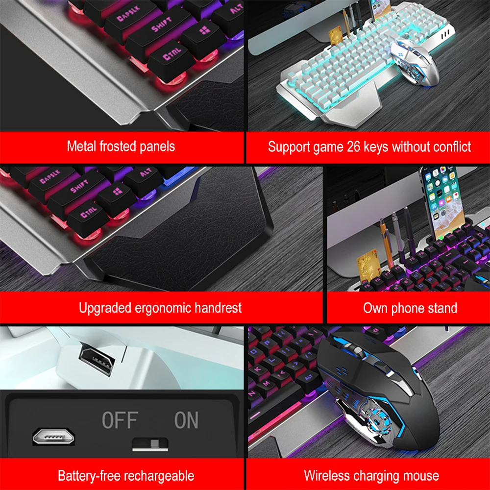 충전식 무선 키보드 및 마우스 제품군 게임용 컴퓨터,  - Esports Gaming Mouse Wireless 리뷰 및 가격