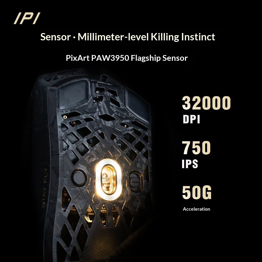 IPI FLY 탄소 섬유 무선 마우스 PAW3950 3 - Esports Gaming Mouse Wireless 리뷰 및 가격