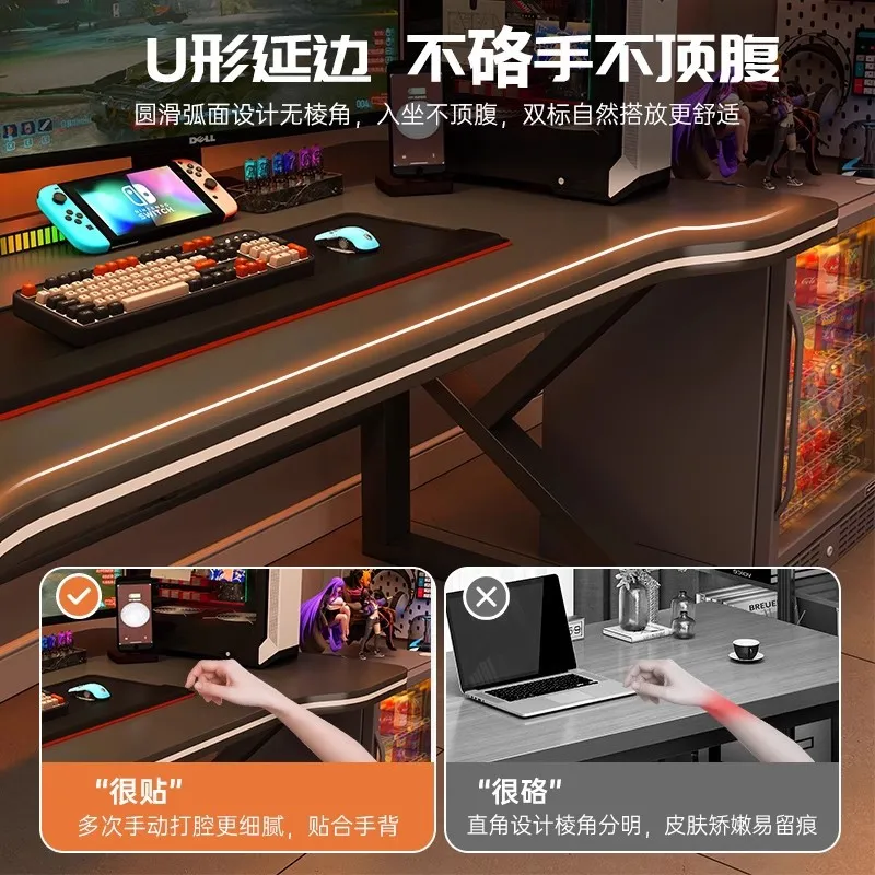 블랙 e스포츠 스타일 컴퓨터 책상 게임 테이블 (침실, - Esports Gaming Houses 리뷰 및 가격