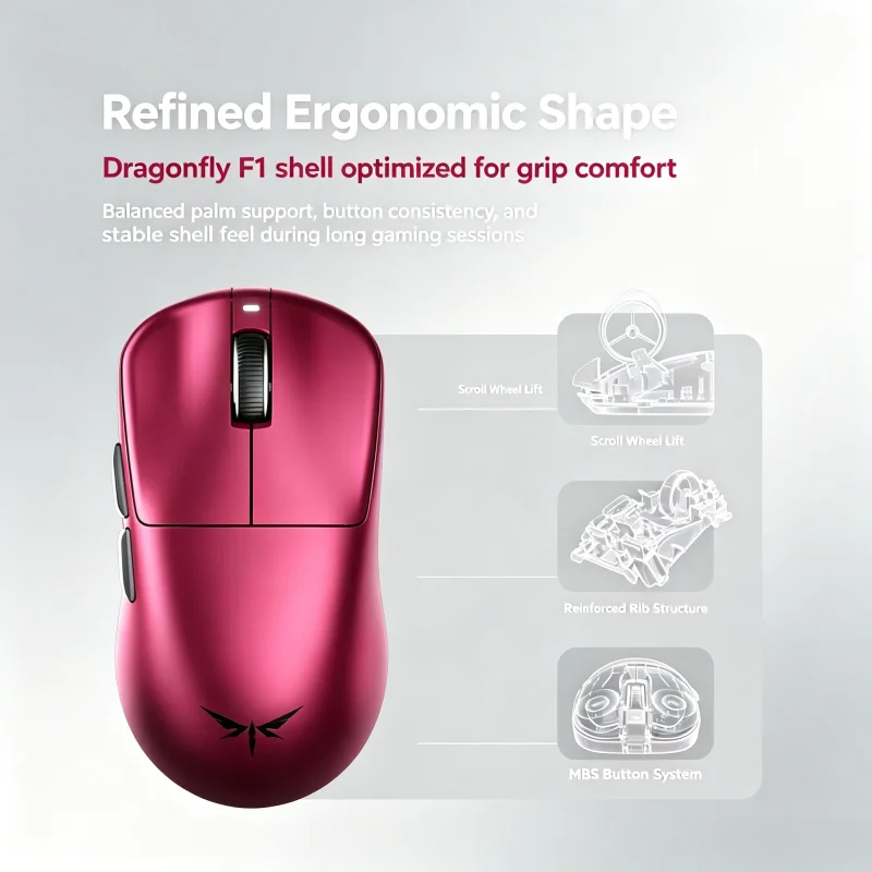 VGN Dragonfly F1 V5 무선 게이밍 마우스 - Esports Gaming Mouse Wireless 리뷰 및 가격