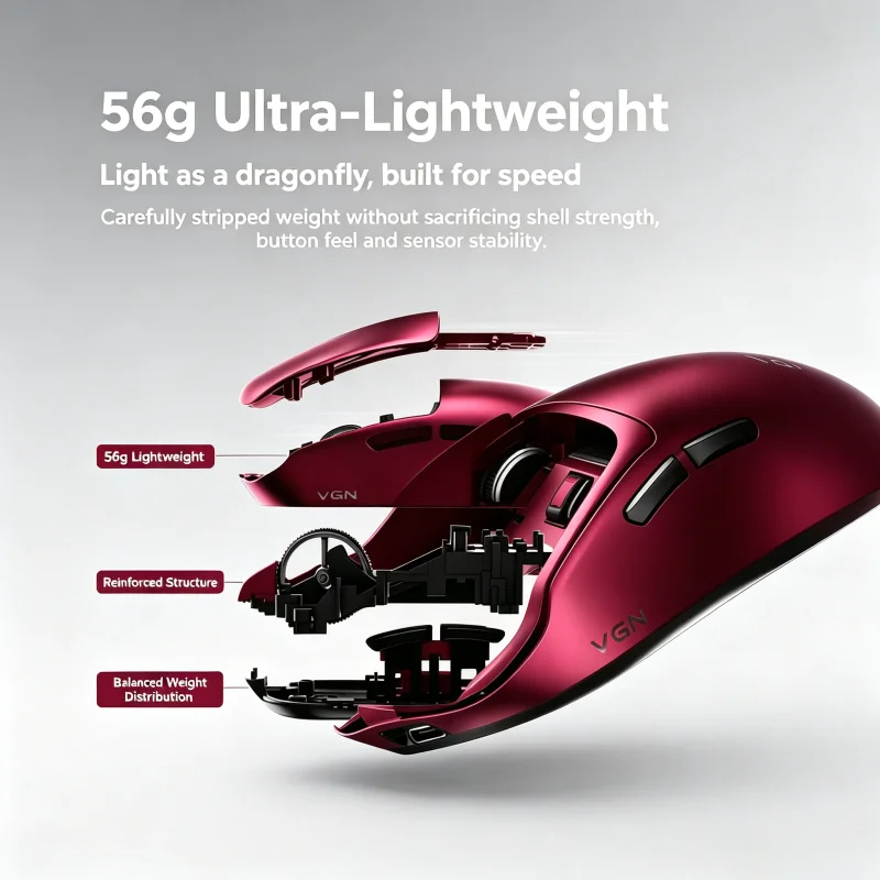 VGN Dragonfly F1 V5 무선 게이밍 마우스 - Esports Gaming Mouse Wireless 리뷰 및 가격