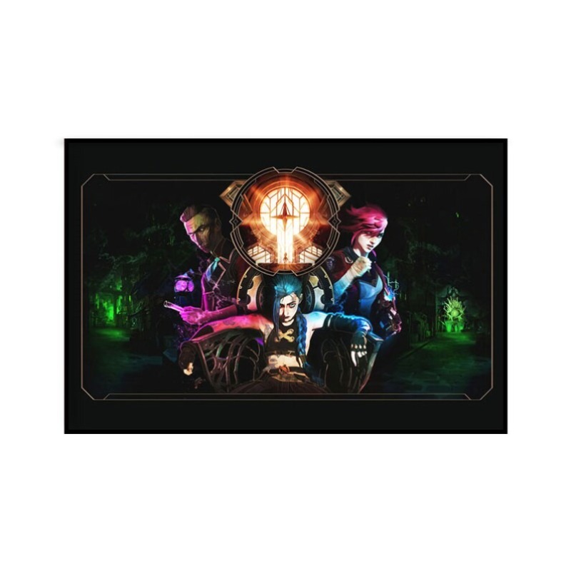Arcane Jinx 클로즈업 포스터 프레임 없는 캔버 - Esports Gaming Poster 리뷰 및 가격