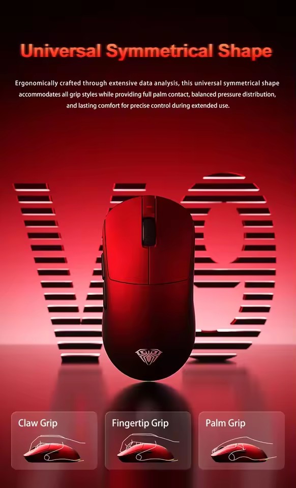 AULA V9 울트라 무선 마우스 트라이 모드 무선 8 - Esports Gaming Mouse Wireless 리뷰 및 가격